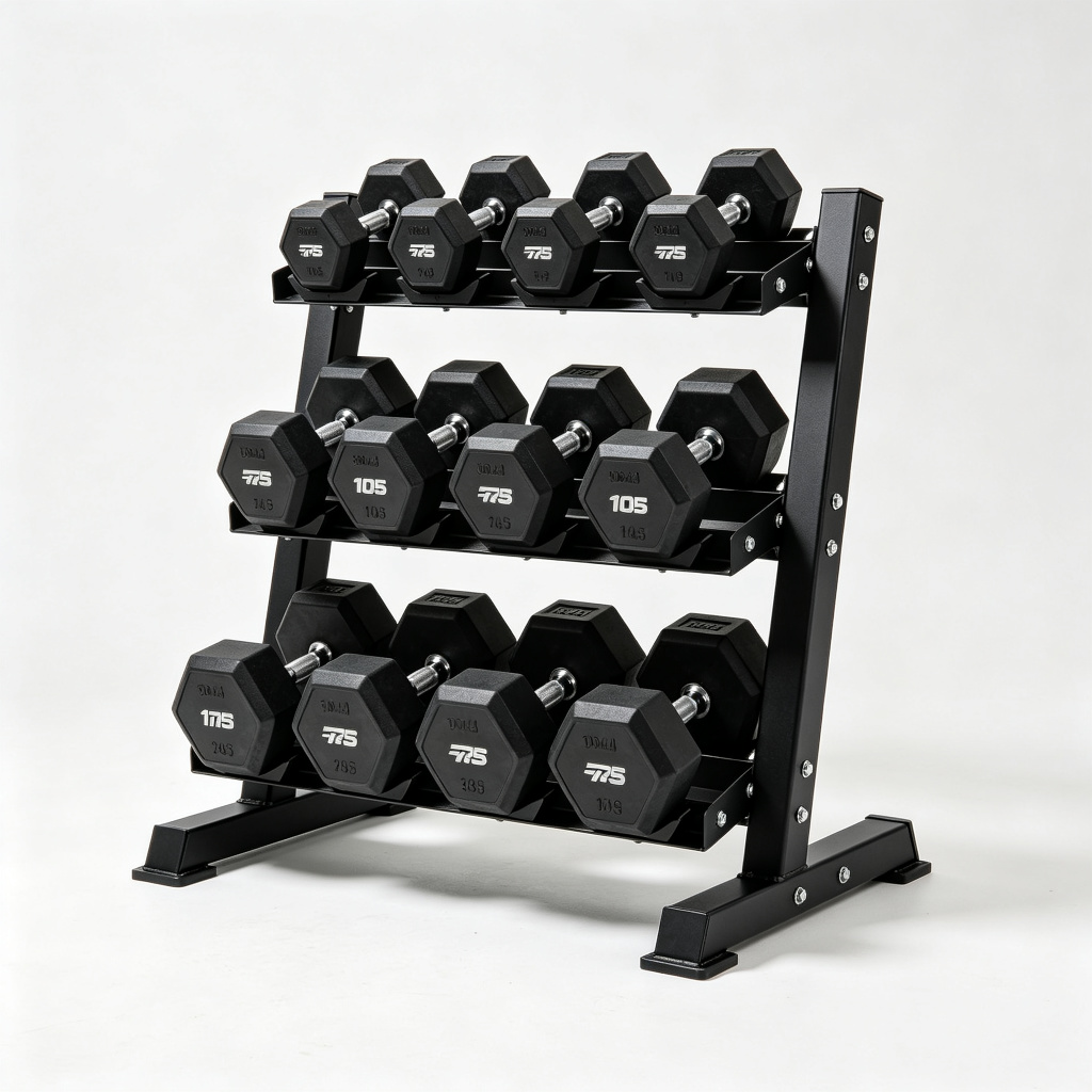 10 Pair Dumbbell Storage Rack for Commercial Gyms