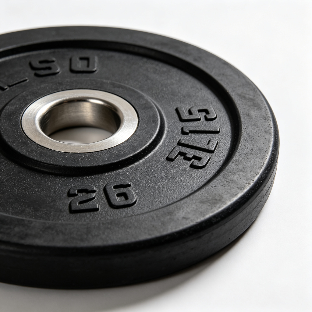 Olympic Bumper Plates - Steel Hub Detail