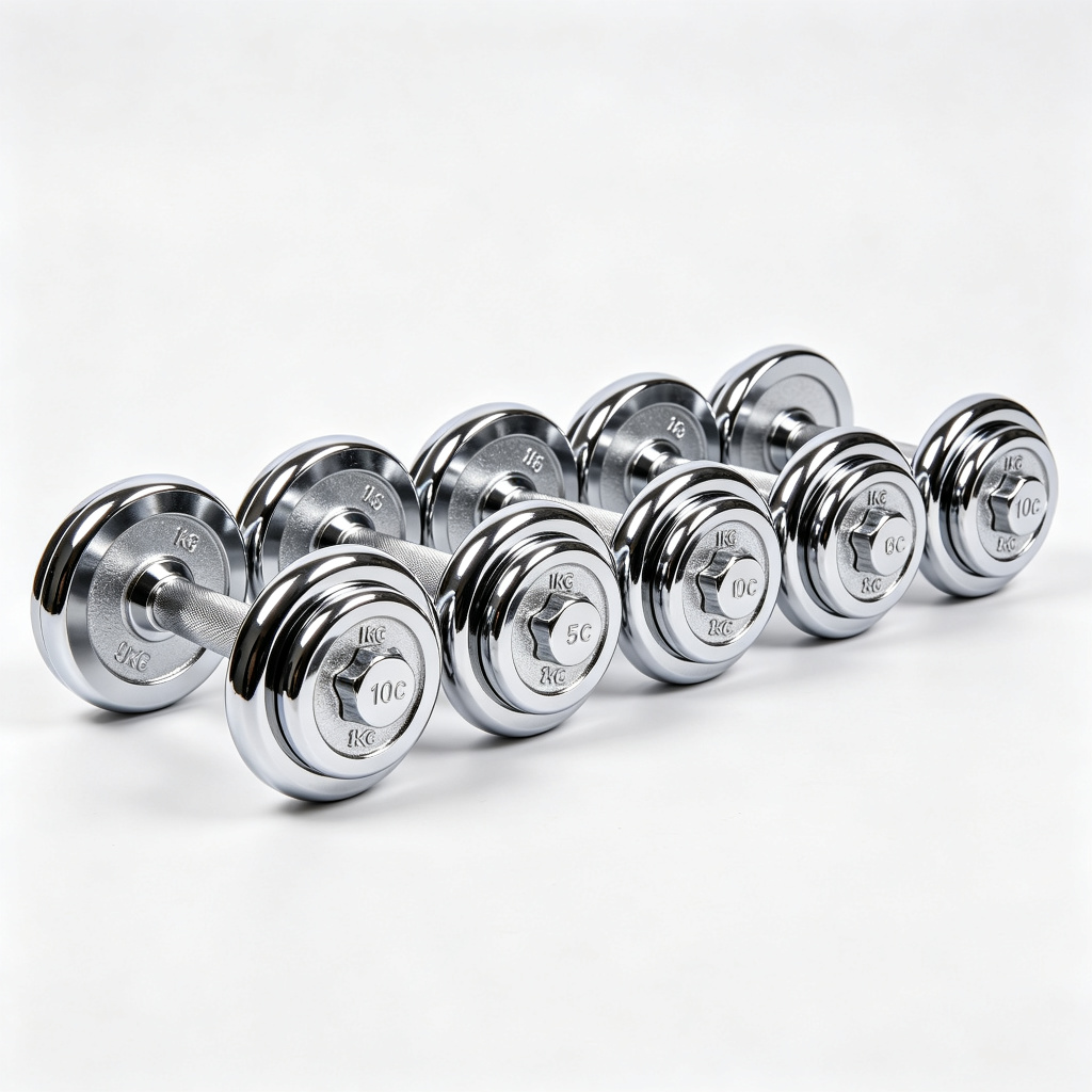 Chrome Dumbbell Set (1-10kg)