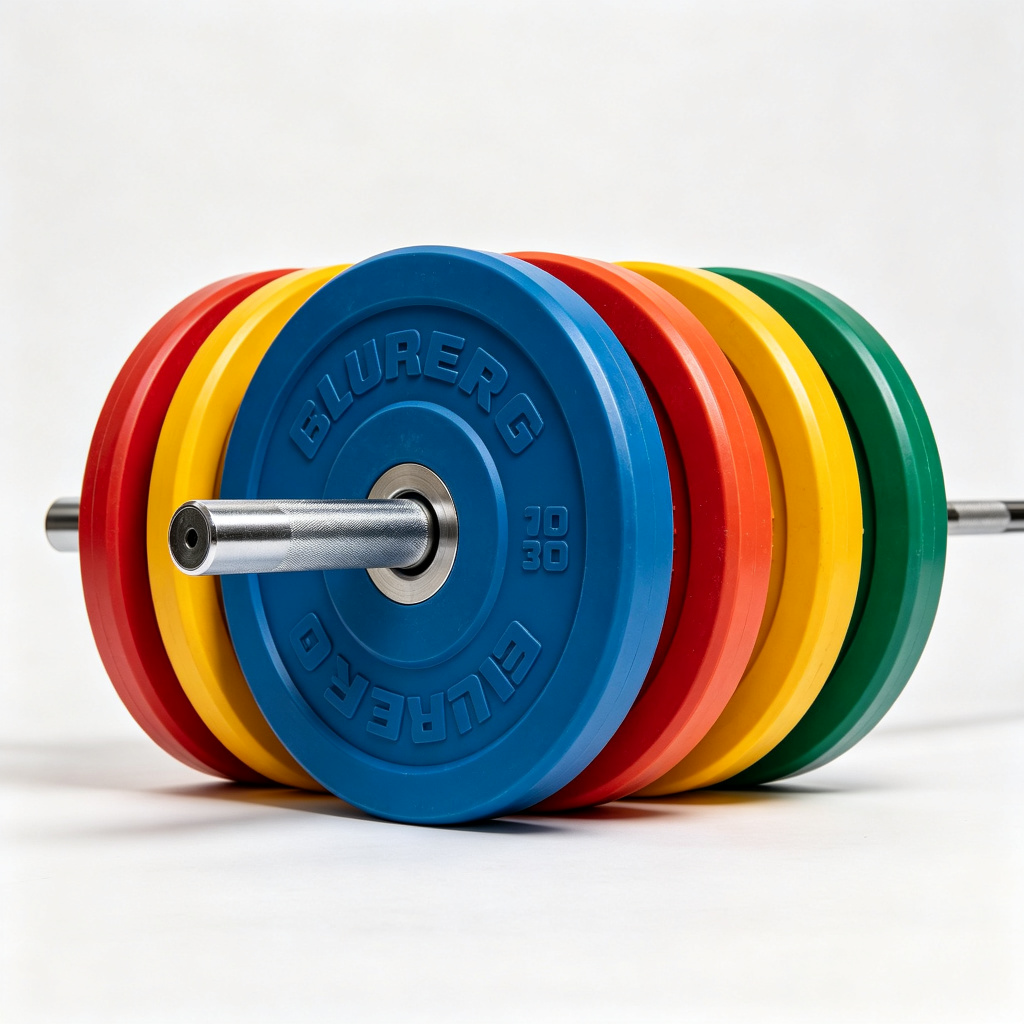 Professional Wholesale Custom Logo Free Weight Colored Rubber Bumper GYM Weight Barbell Plates Wi