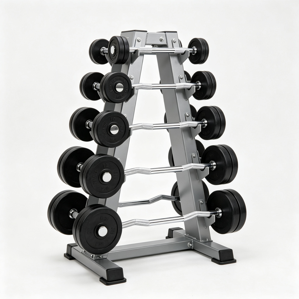 Fixed Barbell-Dumbbell Combo Set