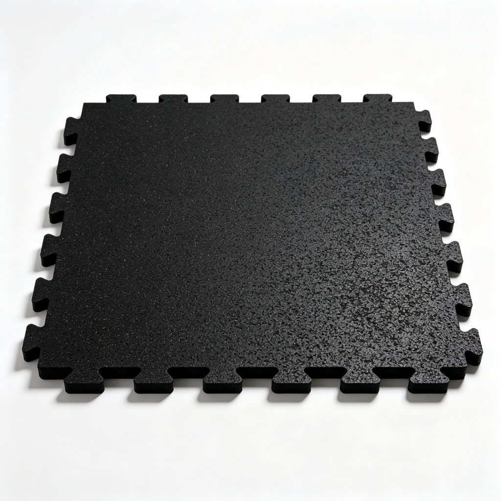 Gym Rubber Floor Mat (1m x 1m)