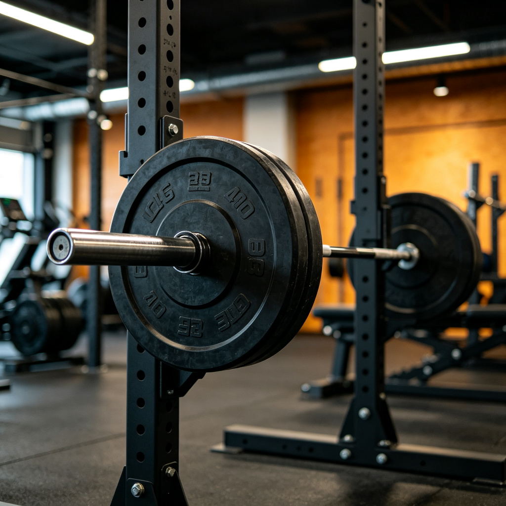 Bumper Plates - On Barbell