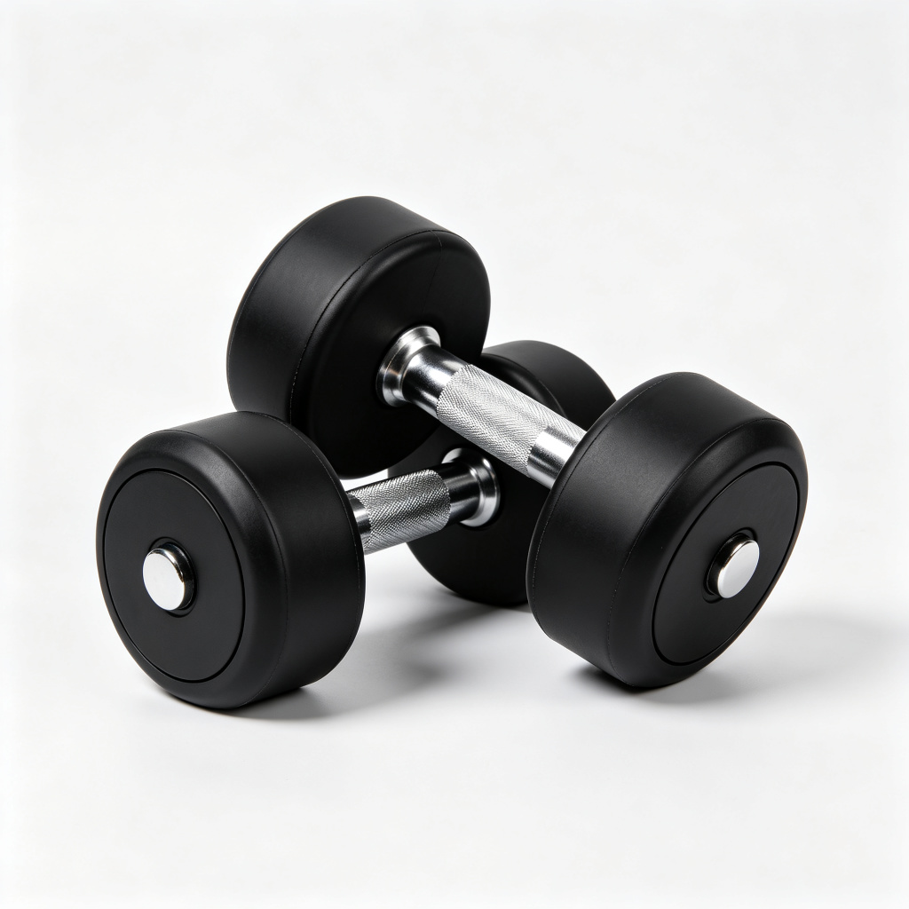 PU Dumbbell Black For Strength Training