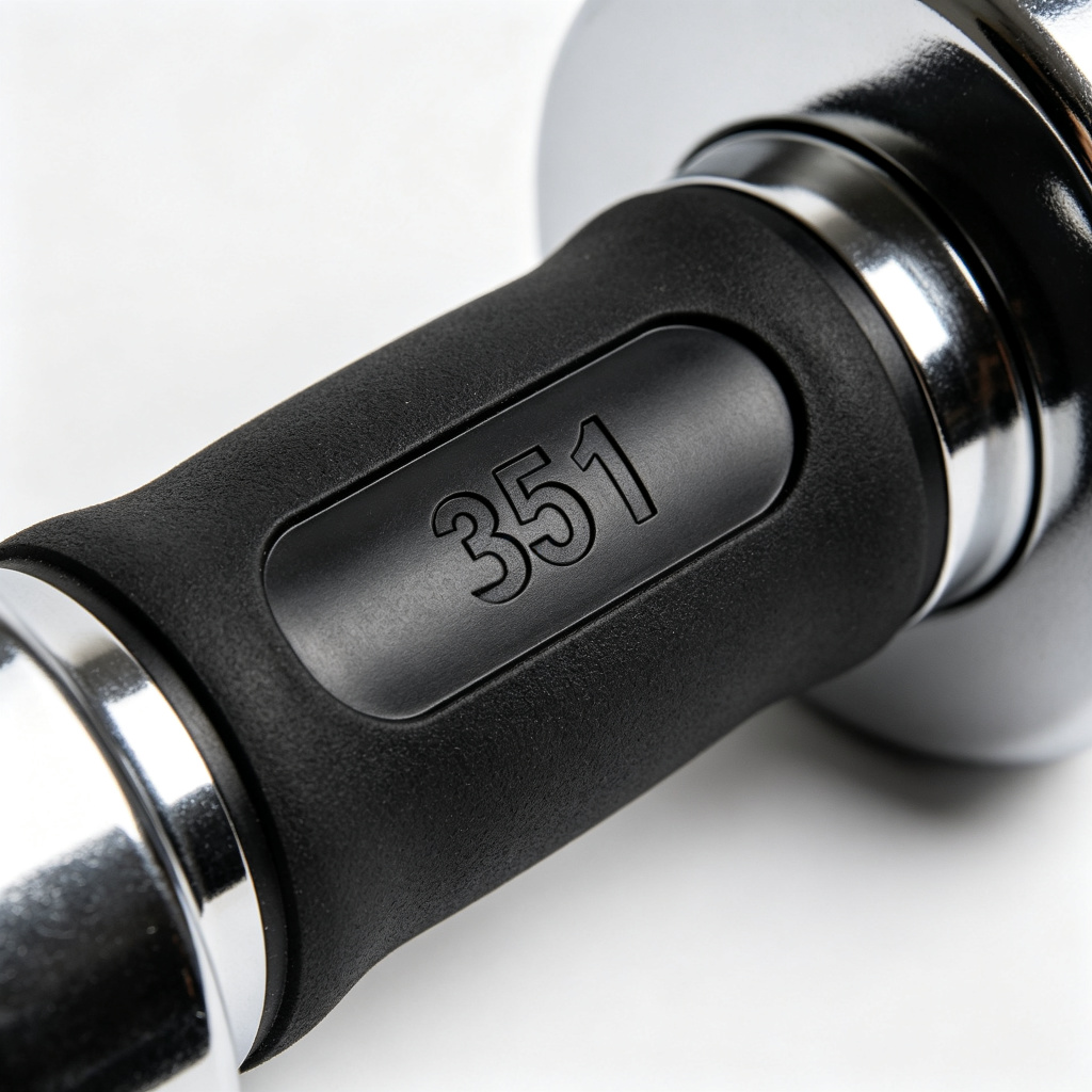 PU Urethane Dumbbells - Handle Detail