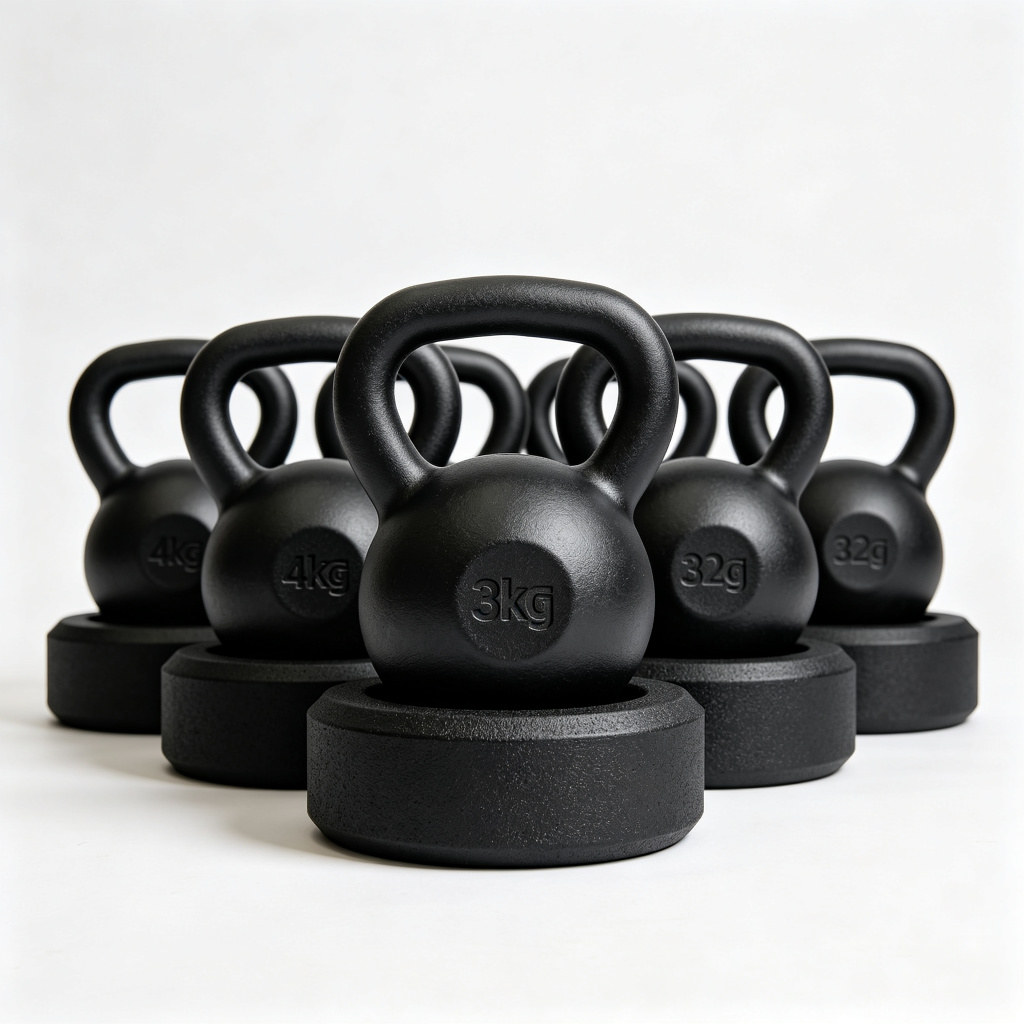 Rubber Base Kettlebell (4-32kg)