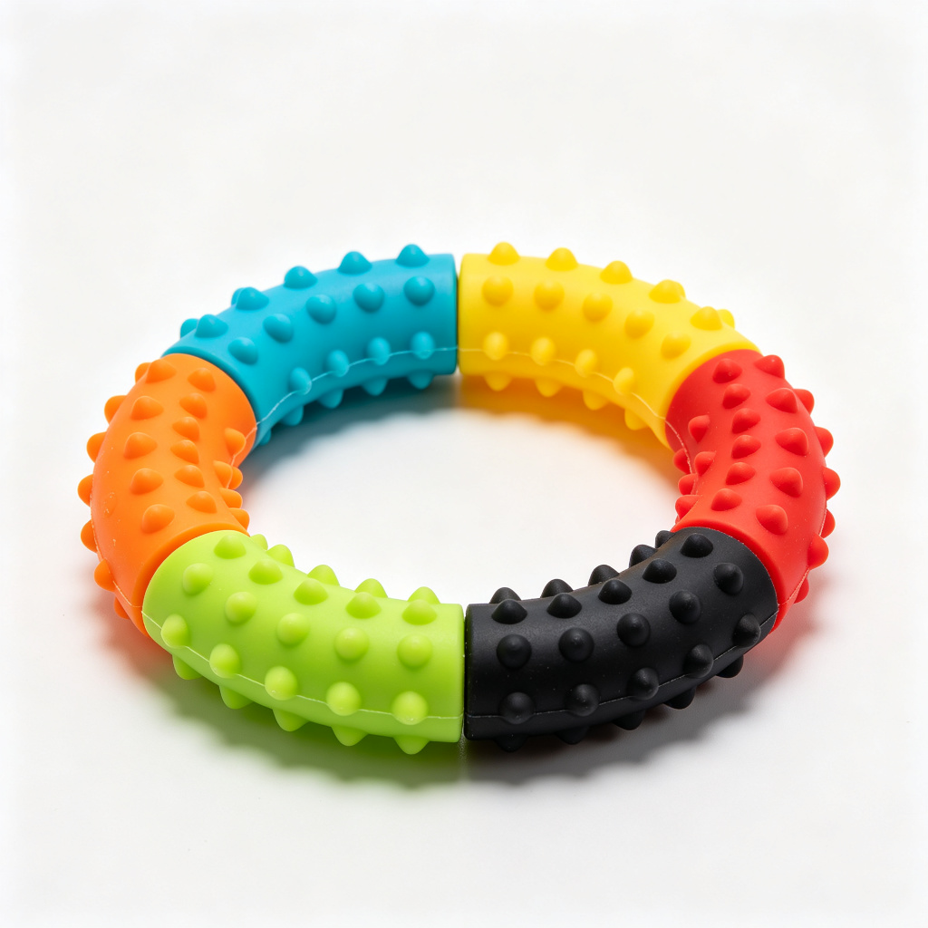 Silicone Massage Grip Ring Hand Gripper with Nodules for Finger Strength Training & Hand Rehabili