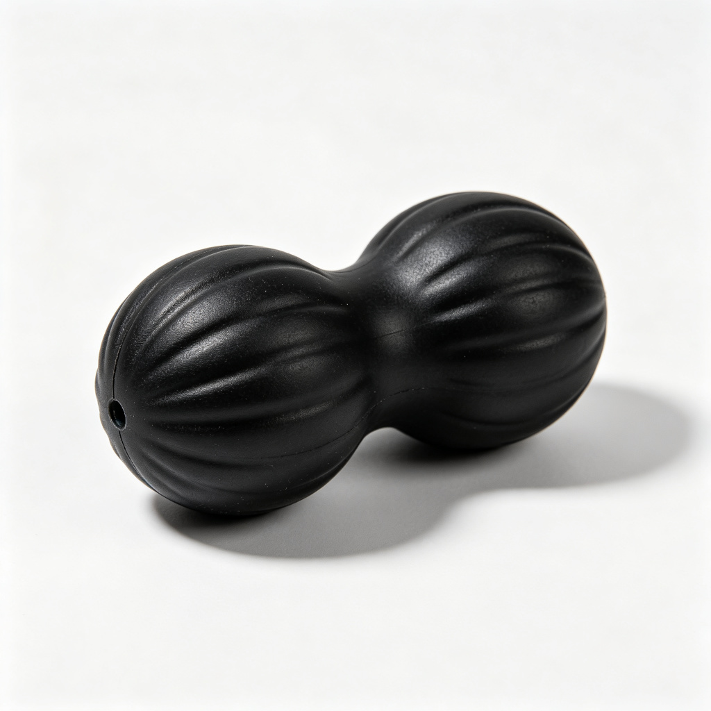 Solid Rubber Peanut Massage Ball Double Lacrosse Ball for Neck Back Leg Deep Tissue Massage