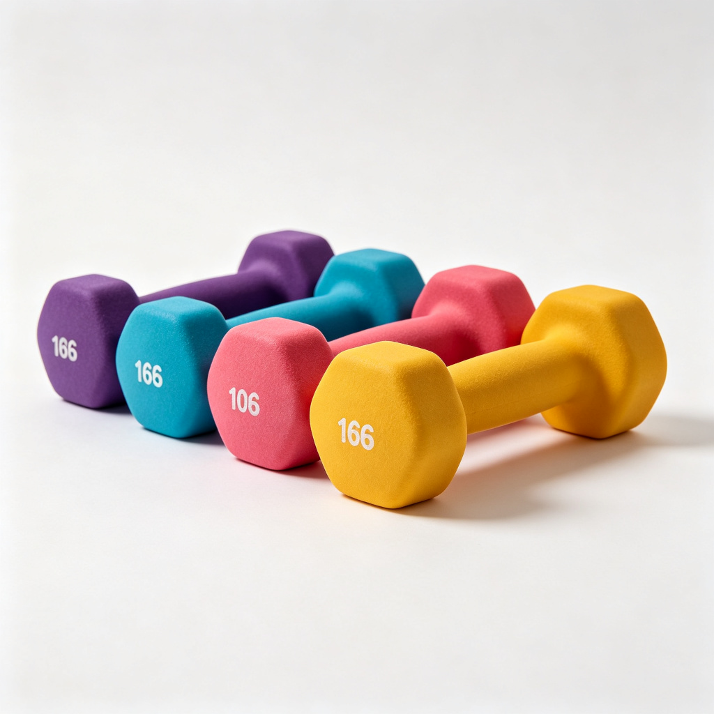 MD2123 Rubber Coated Studio Dumbbells