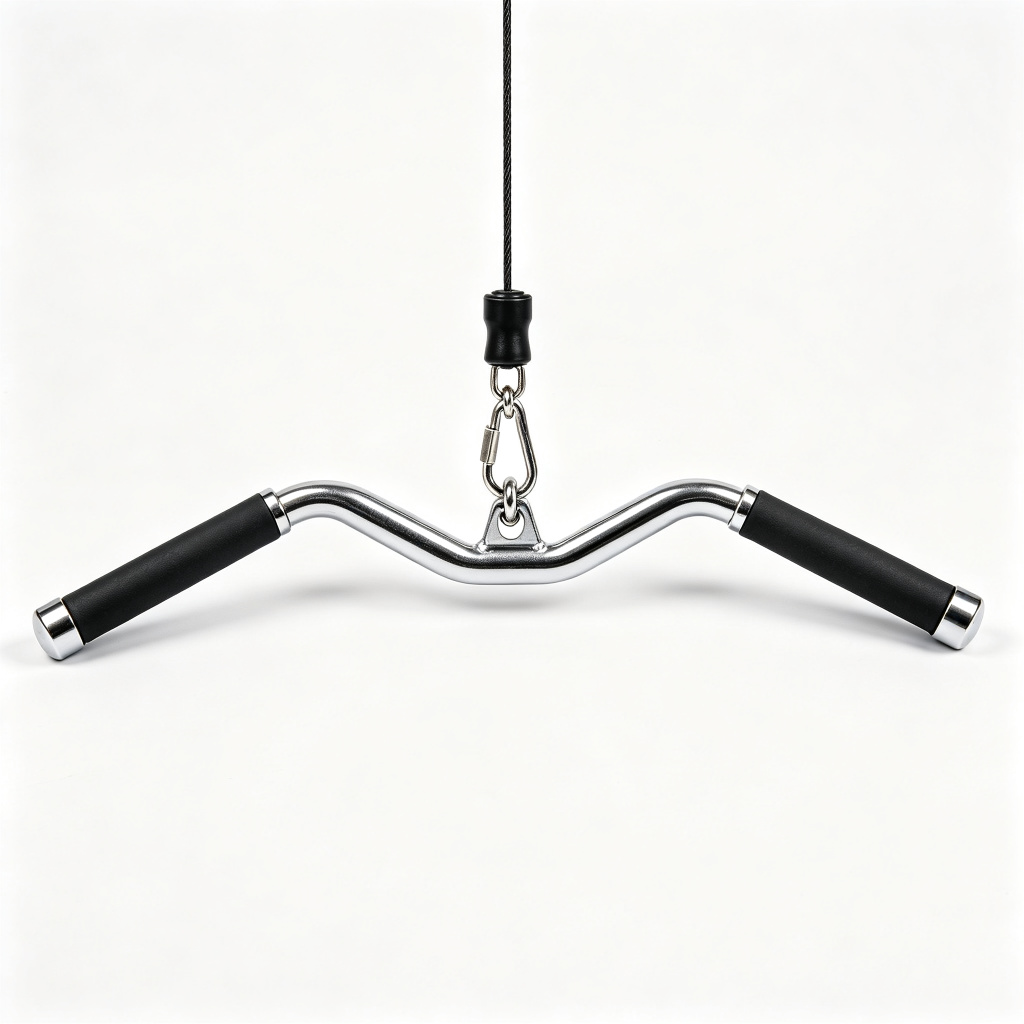MD5132 Tricep Press Down Bar for Cable Machines | Gym Strength Training Attachment
