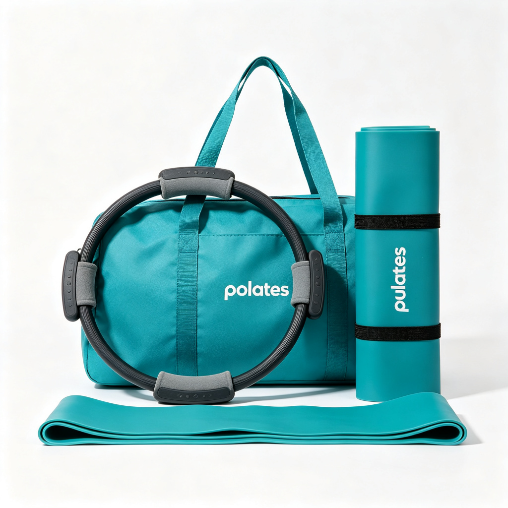 Wholesale Custom Printed Pilates Essential Kit Eco Friendly Fitness Exercise Set with Pilates Rin